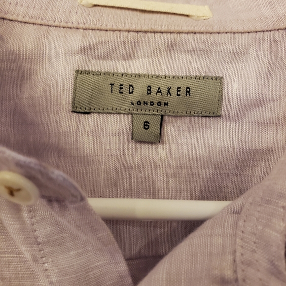 Long Sleeve Linen Shirt size 6 - Picture 7 of 9